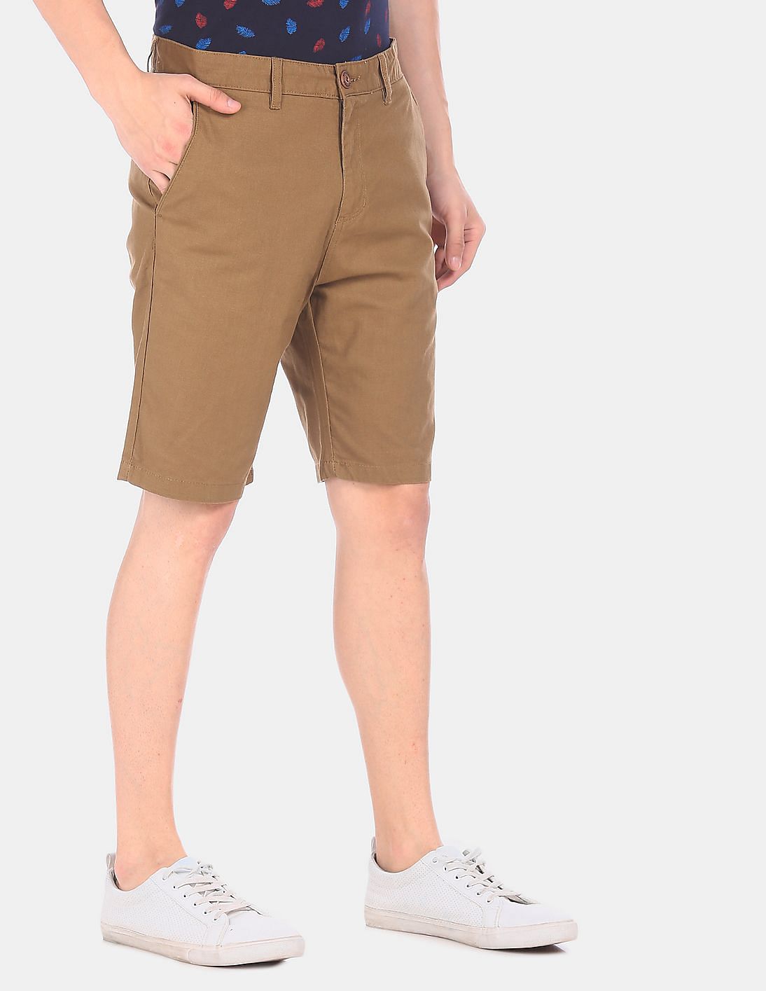 Buy Ruggers by Unlimited Men Brown Mid Rise Solid Shorts - NNNOW.com