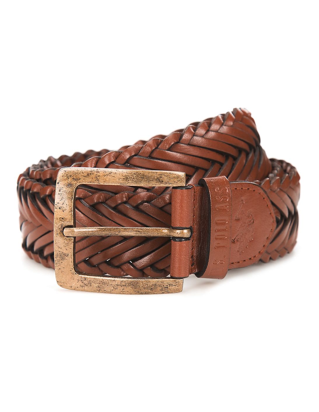 Buy U.S. Polo Assn. Braided Leather Belt - NNNOW.com
