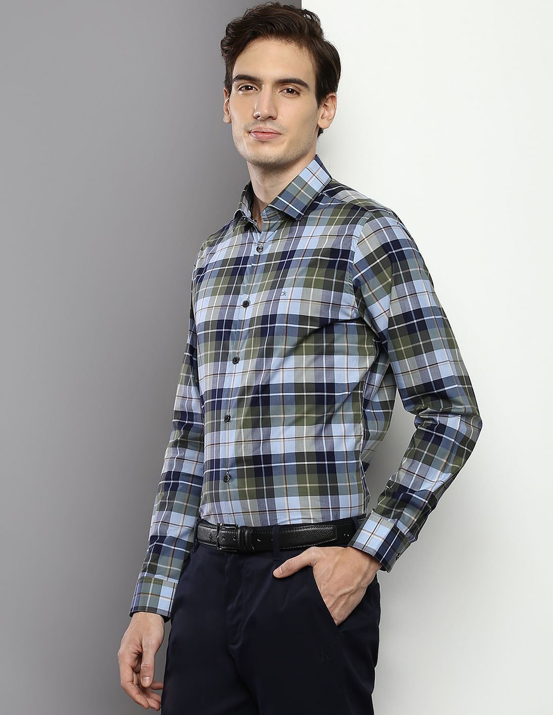 【2plan】Pilen side shirring check shirt Pilen side shirring check shirt - 2PLAN | 60% - Asian