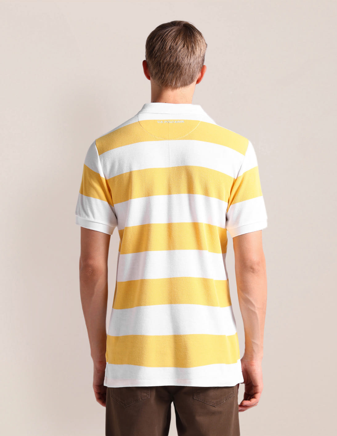 Buy U.S. Polo Assn. Horizontal Stripe Slim Fit Polo Shirt - NNNOW.com