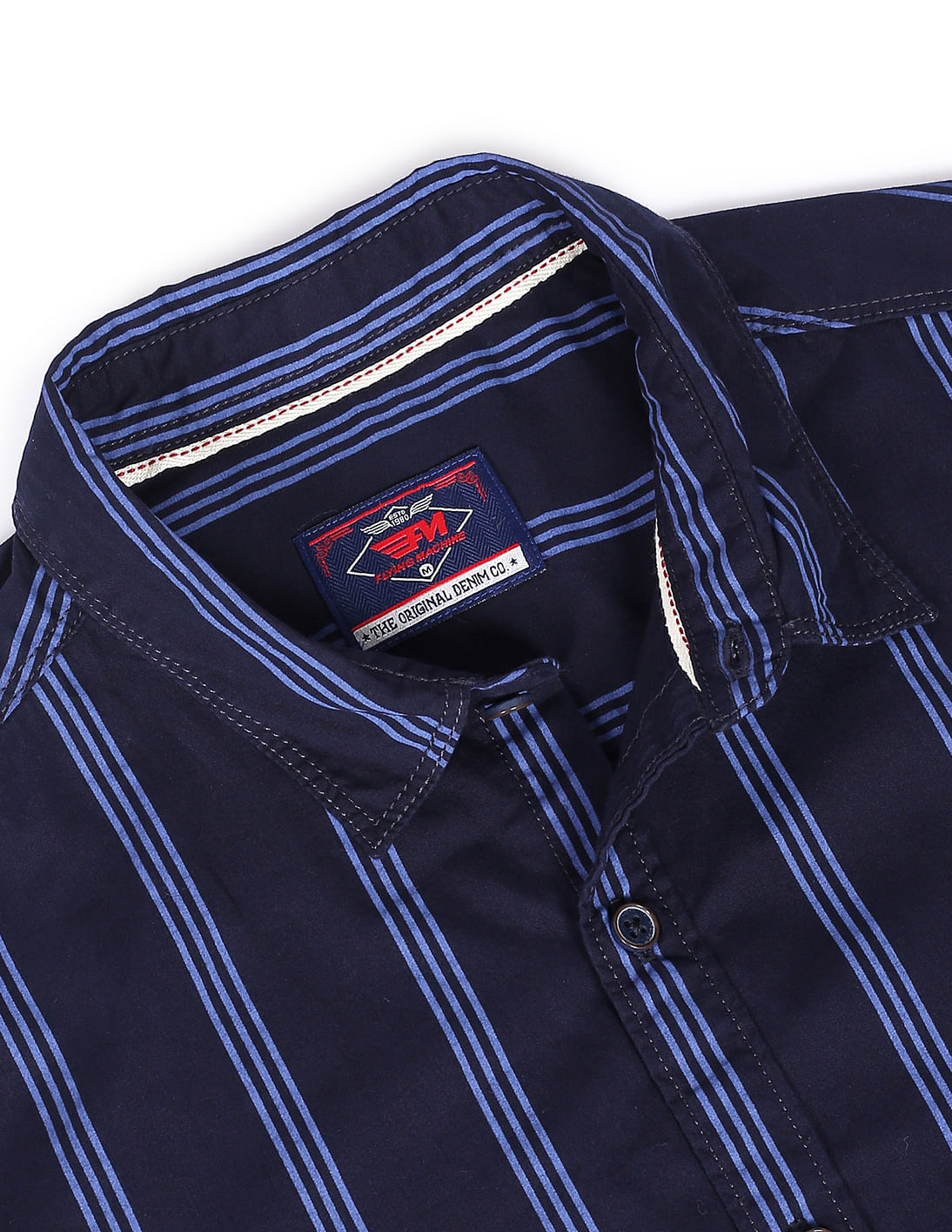 トップス <H>PLENTY BD SHIRT(STRIPE) Size:M Plus Size Poplin Stripe Detail Boyfriend Shirt | Karen Millen