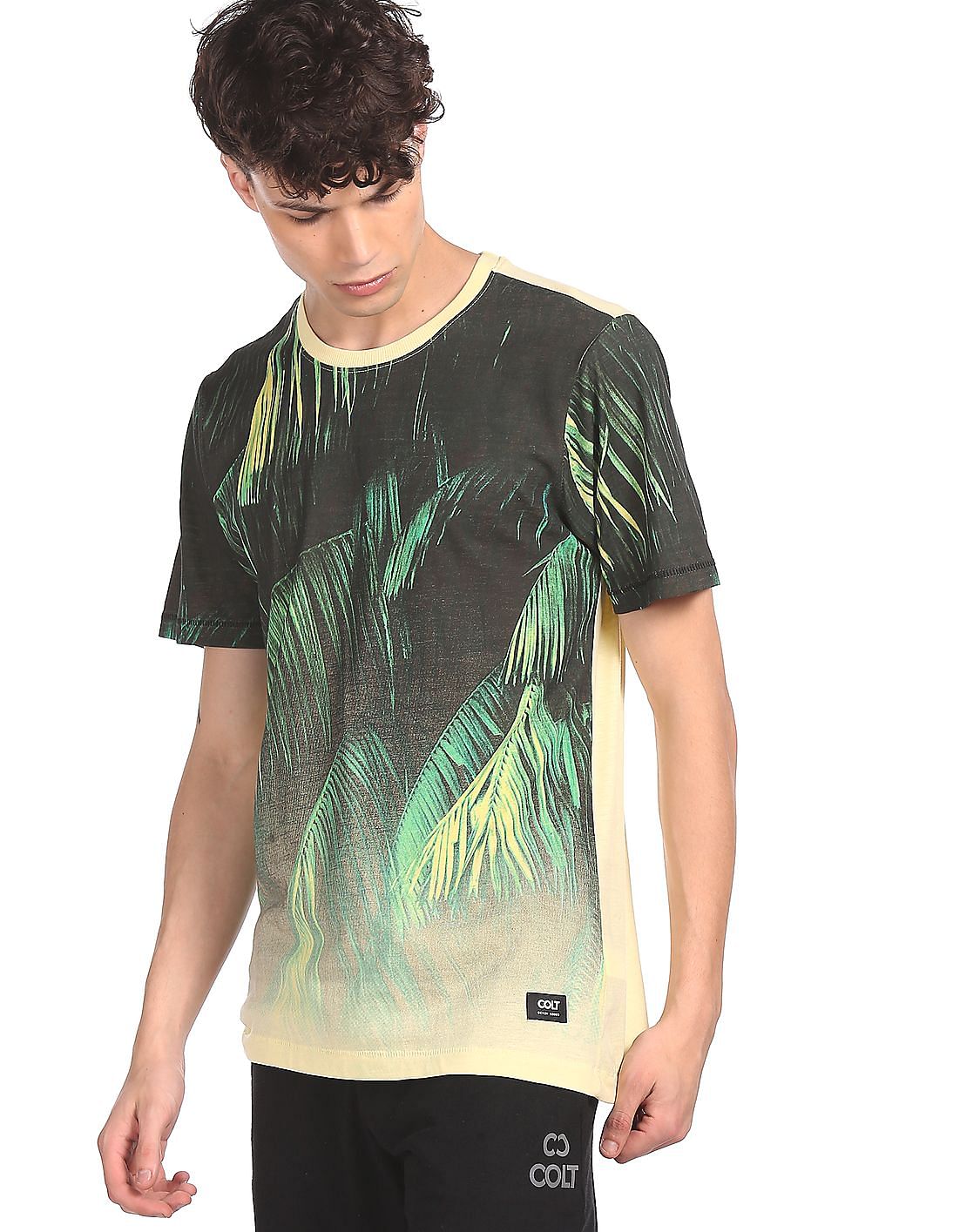 Printed Round T-shirt Cheap Price Crew Neck Men Casual Short