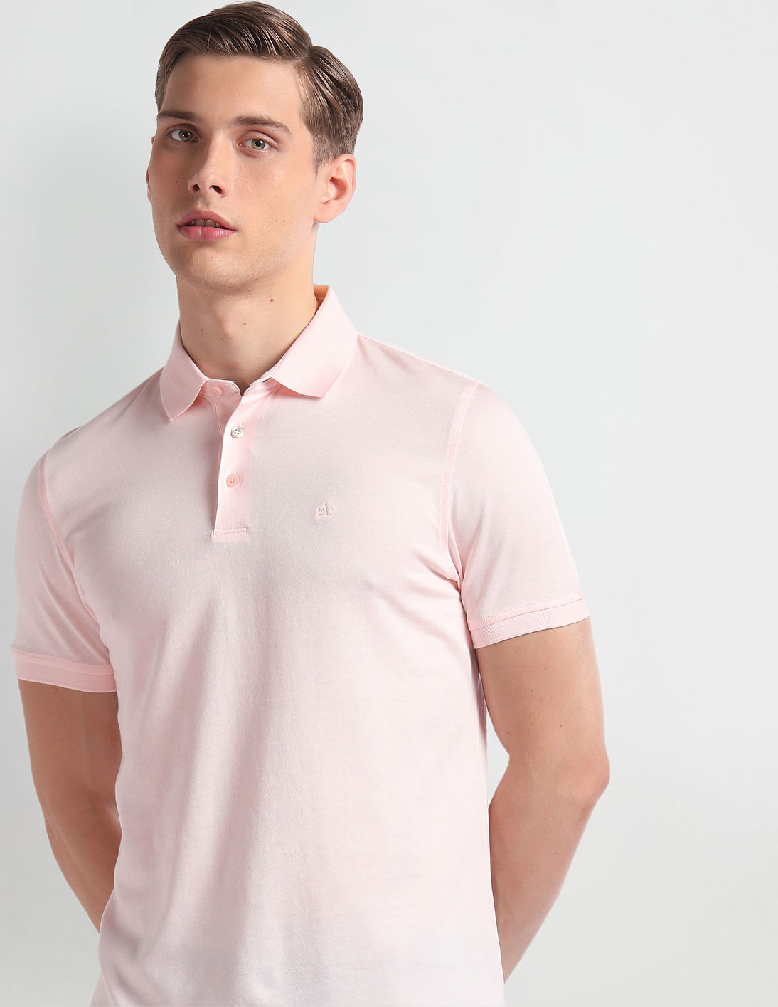 Buy Arrow Regular Fit Solid Polo Shirt - NNNOW.com