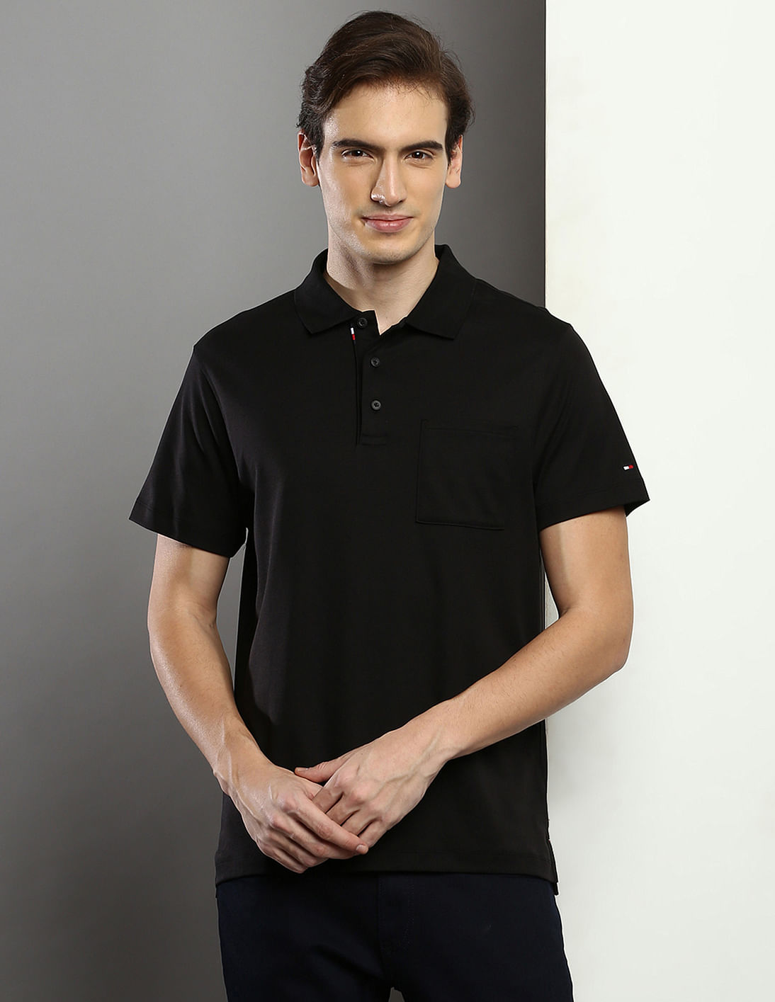 Buy Tommy Hilfiger Interlock Pocket Regular Fit Polo Shirt - NNNOW.com