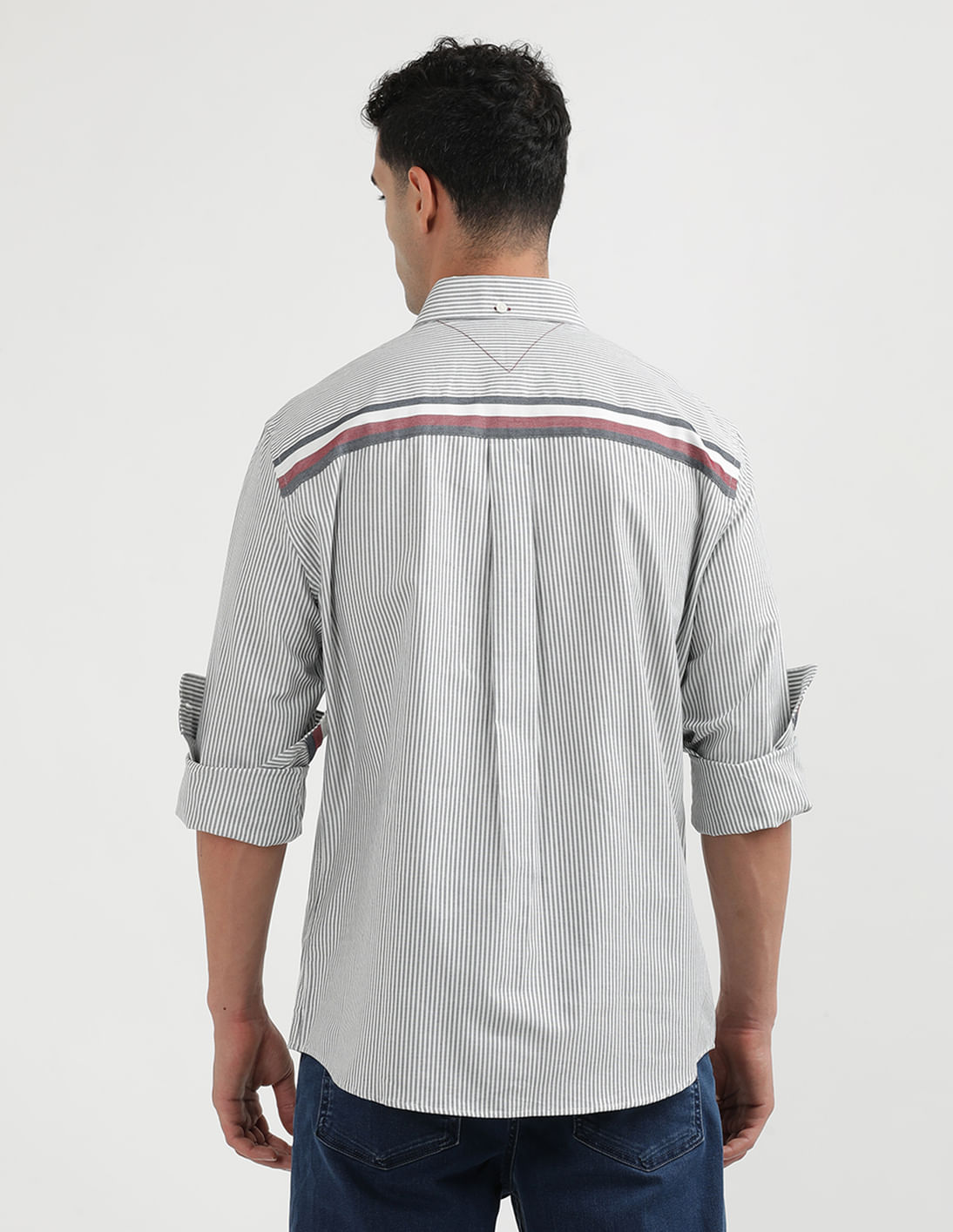 売れ筋商品|||トミー ヒルフィガー シャツ レディース トップス COLLARLESS  - Button-down blouse - classic ithaca/sandalwood Tommy Hilfiger Womens Classic Button-down-shirts, (2024