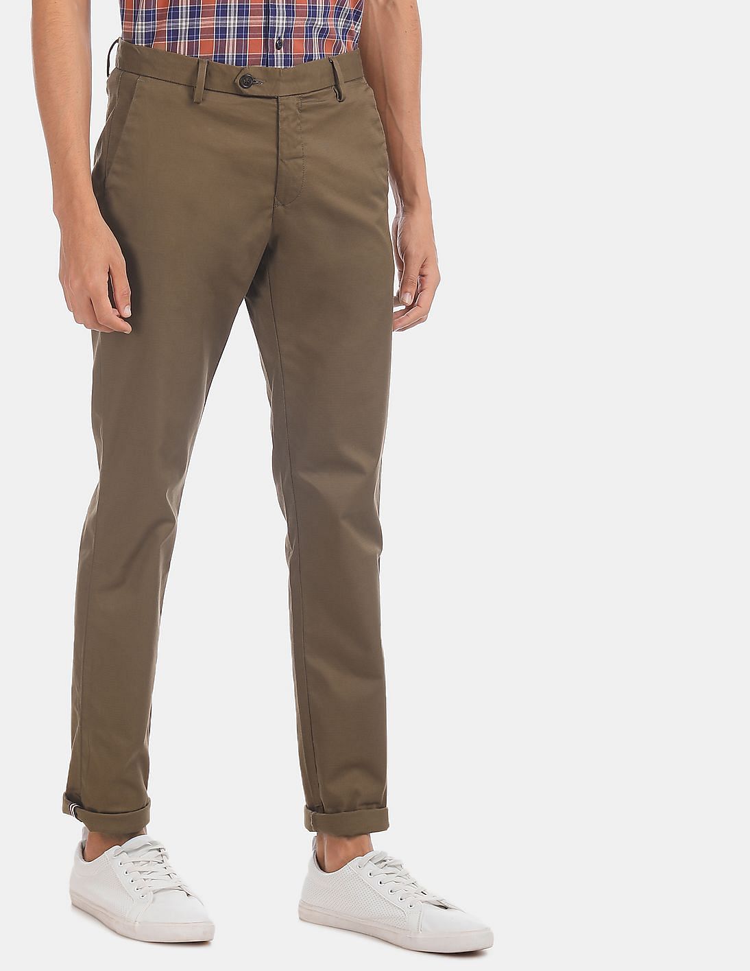 Buy Sport Brown Chrysler Fit Trousers online  Looksgudin