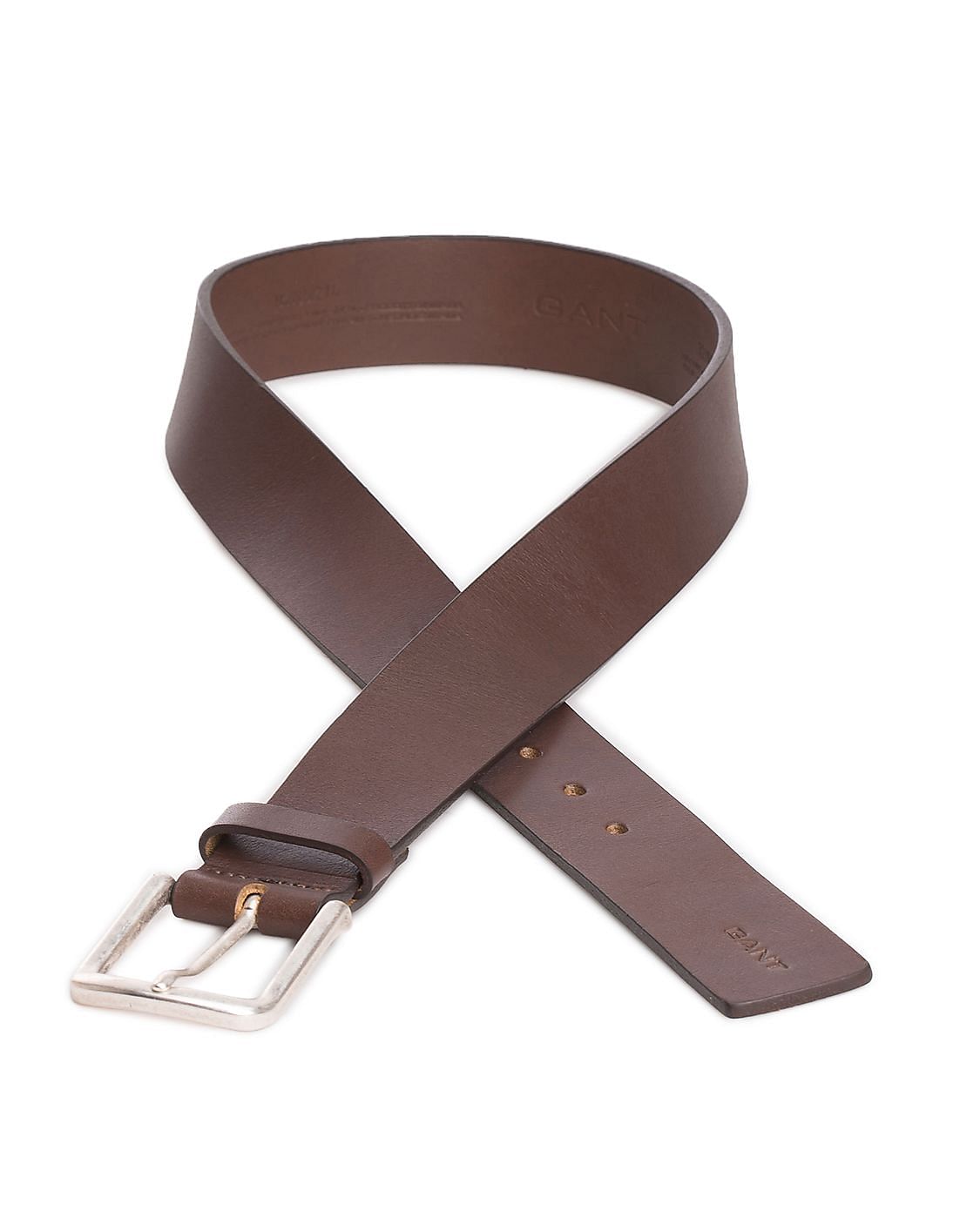 Buy Gant Men Brown Leather Belt - NNNOW.com