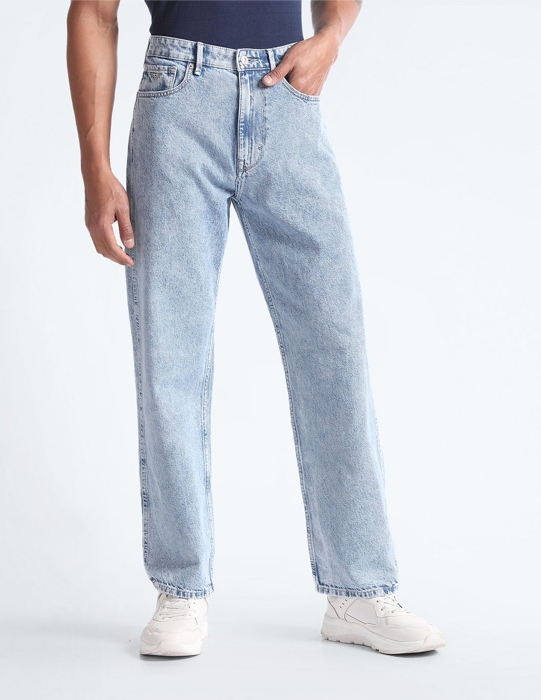Buy Flying Machine Cobain 90s Loose Fit Rinsed Jeans - NNNOW.com