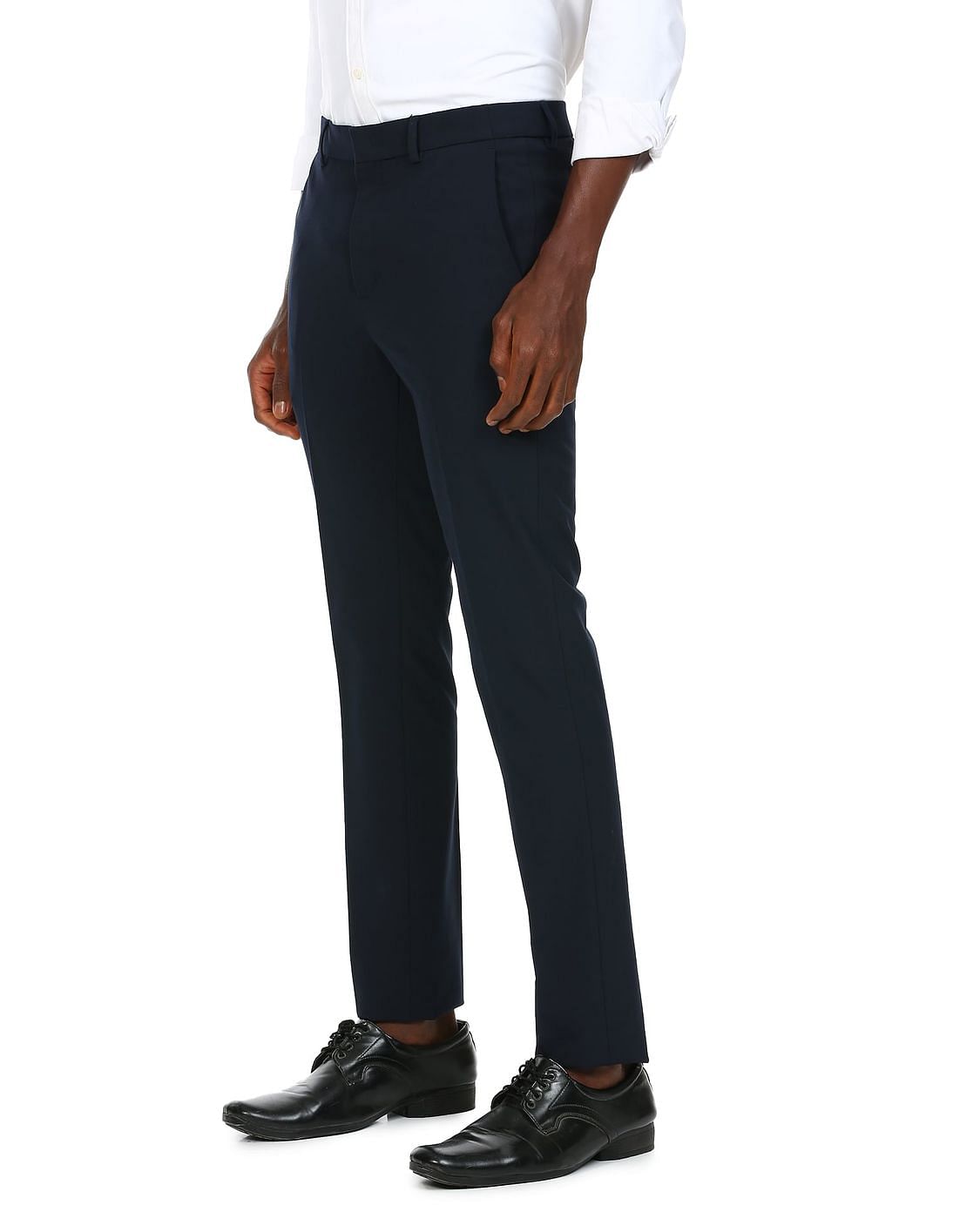 Buy Inspire Autoflex Waist Grey Slim Fit Formal Trouser for Men 36 at  Amazonin