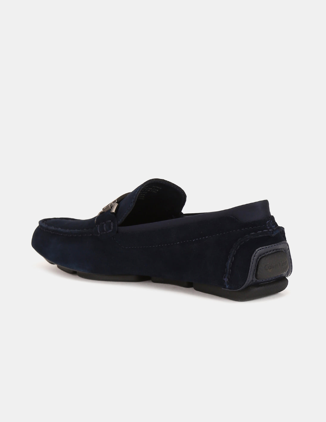 Buy Calvin Klein Men Blue Metallic Vamp Strap Suede Leather  display picture 1