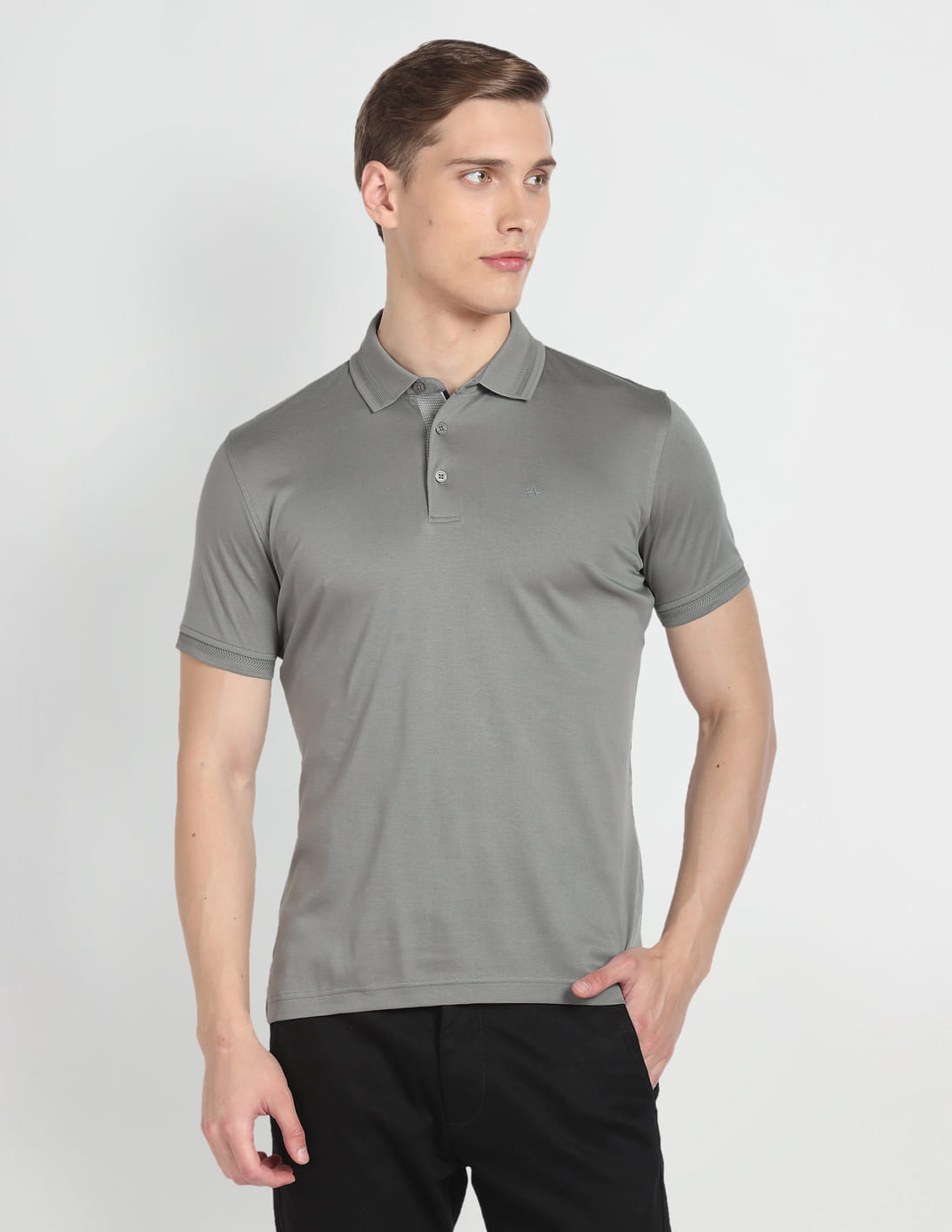 Buy Arrow Mercerised Cotton Solid Polo Shirt - NNNOW.com