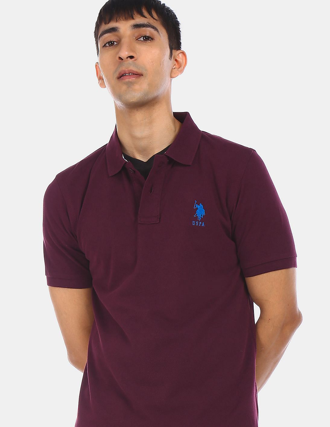 Buy U.S. Polo Assn. Brand Embroidered Pique Polo Shirt - NNNOW.com