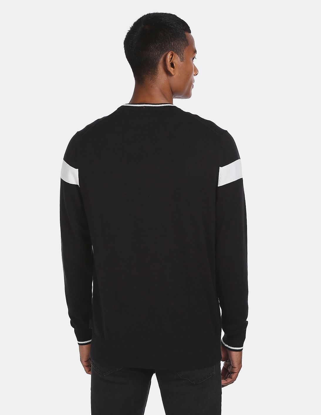 OVY L Crew Neck Sweat ブラック　ピグメント ZANE 100% ORGANIC COTTON oversized crew - Black