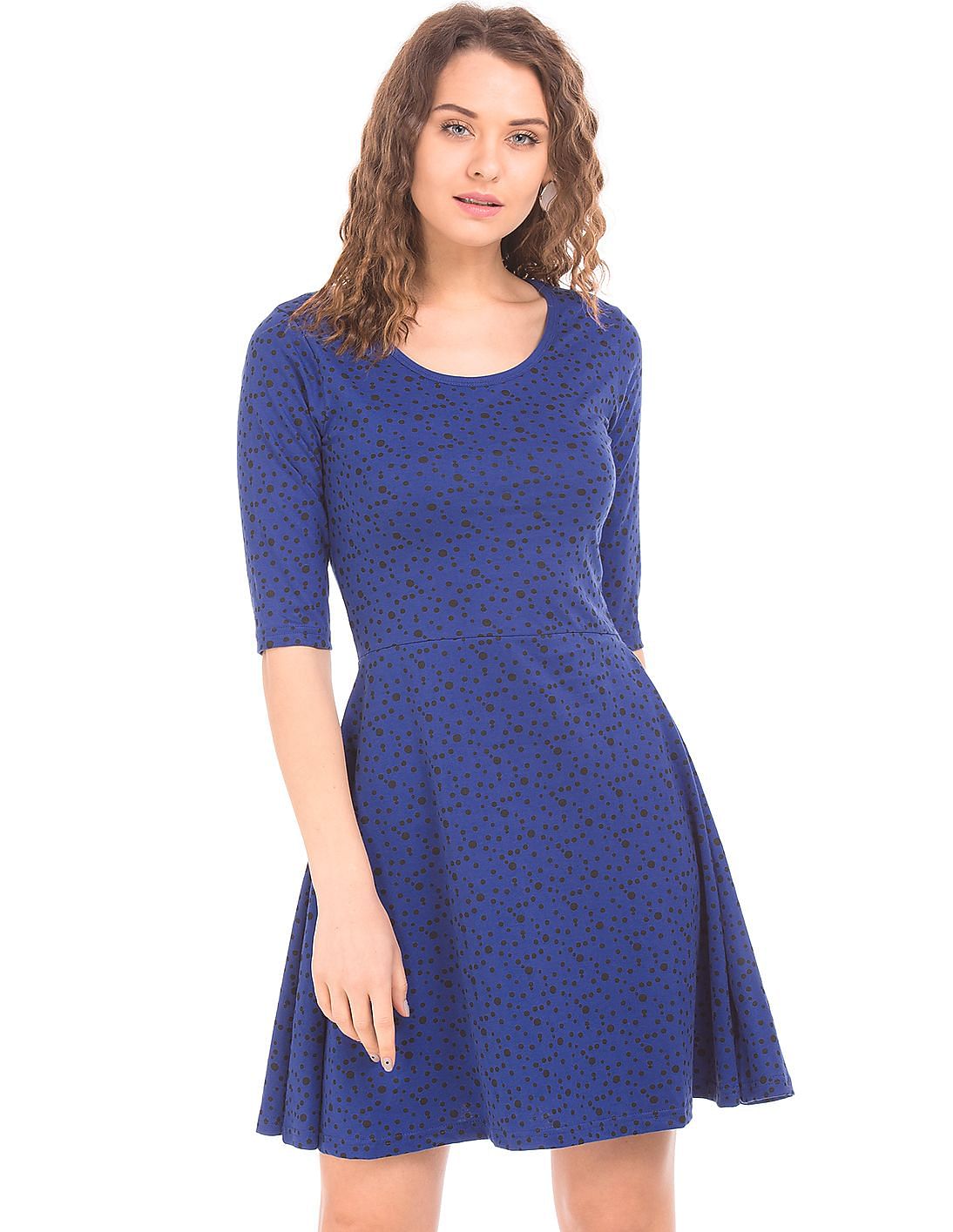 polka print dress
