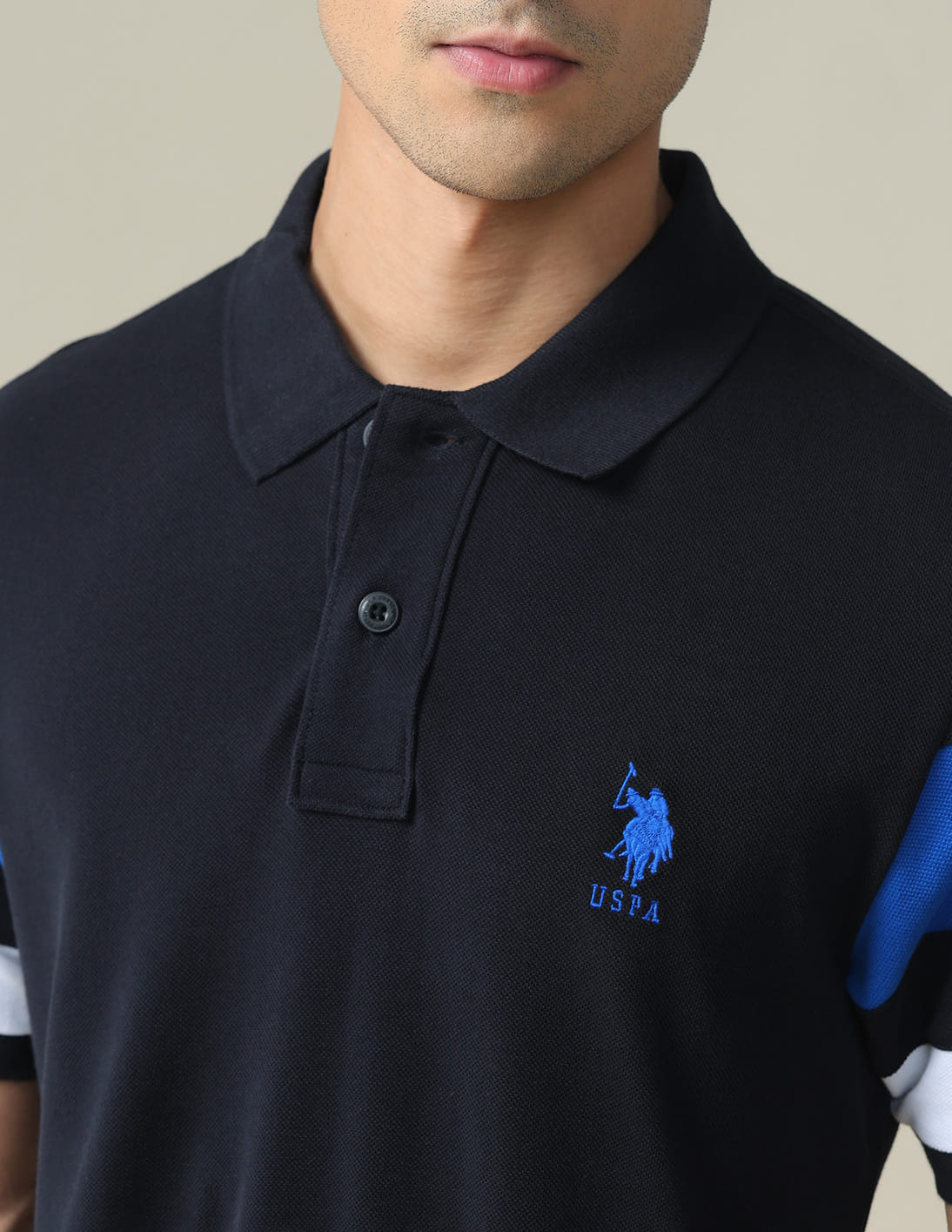 Buy U.S. Polo Assn. Striped Sleeve Cotton Polo Shirt - NNNOW.com