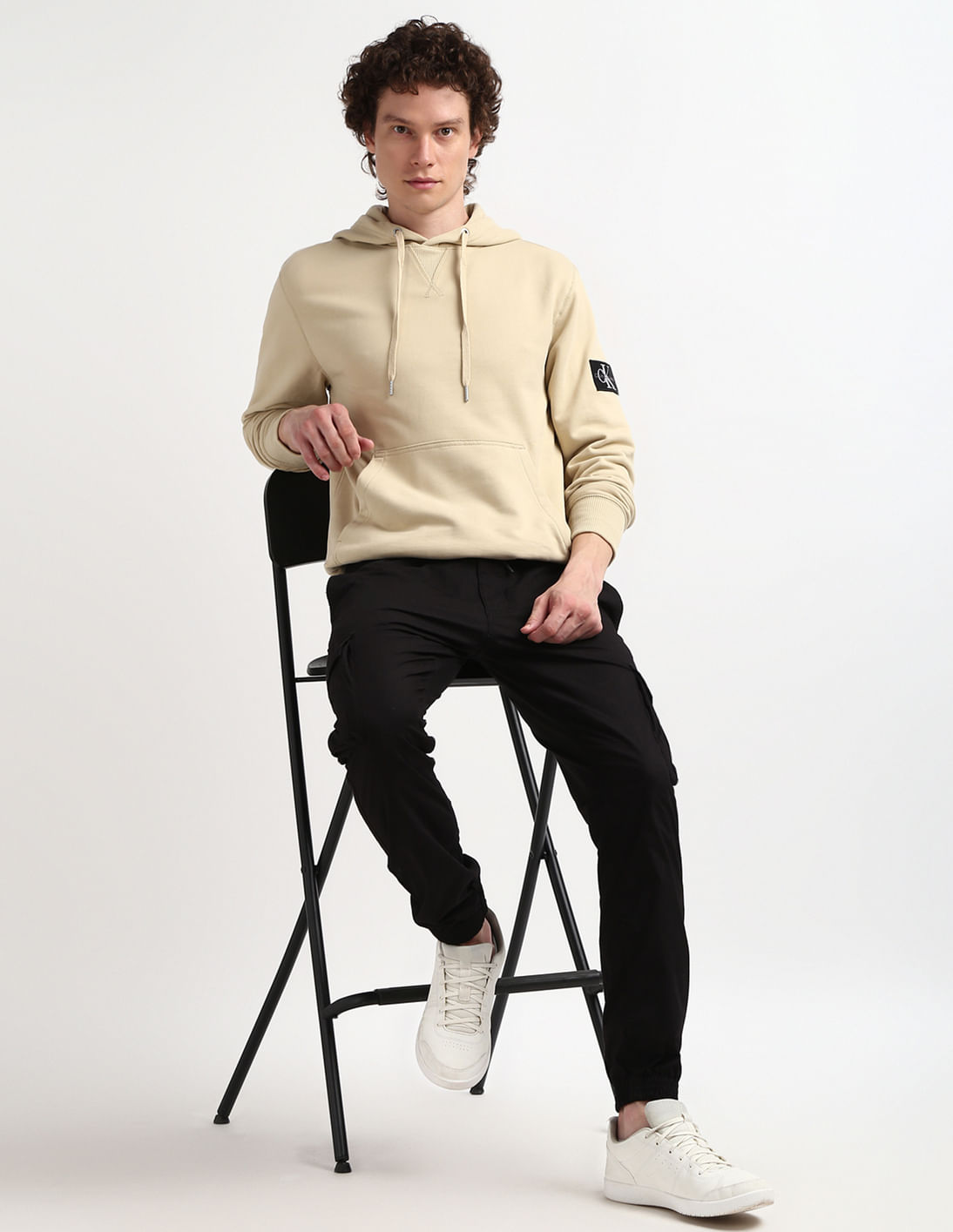 Buy Calvin Klein Logo Badge Zip Through Sweatshirt - NNNOW.com