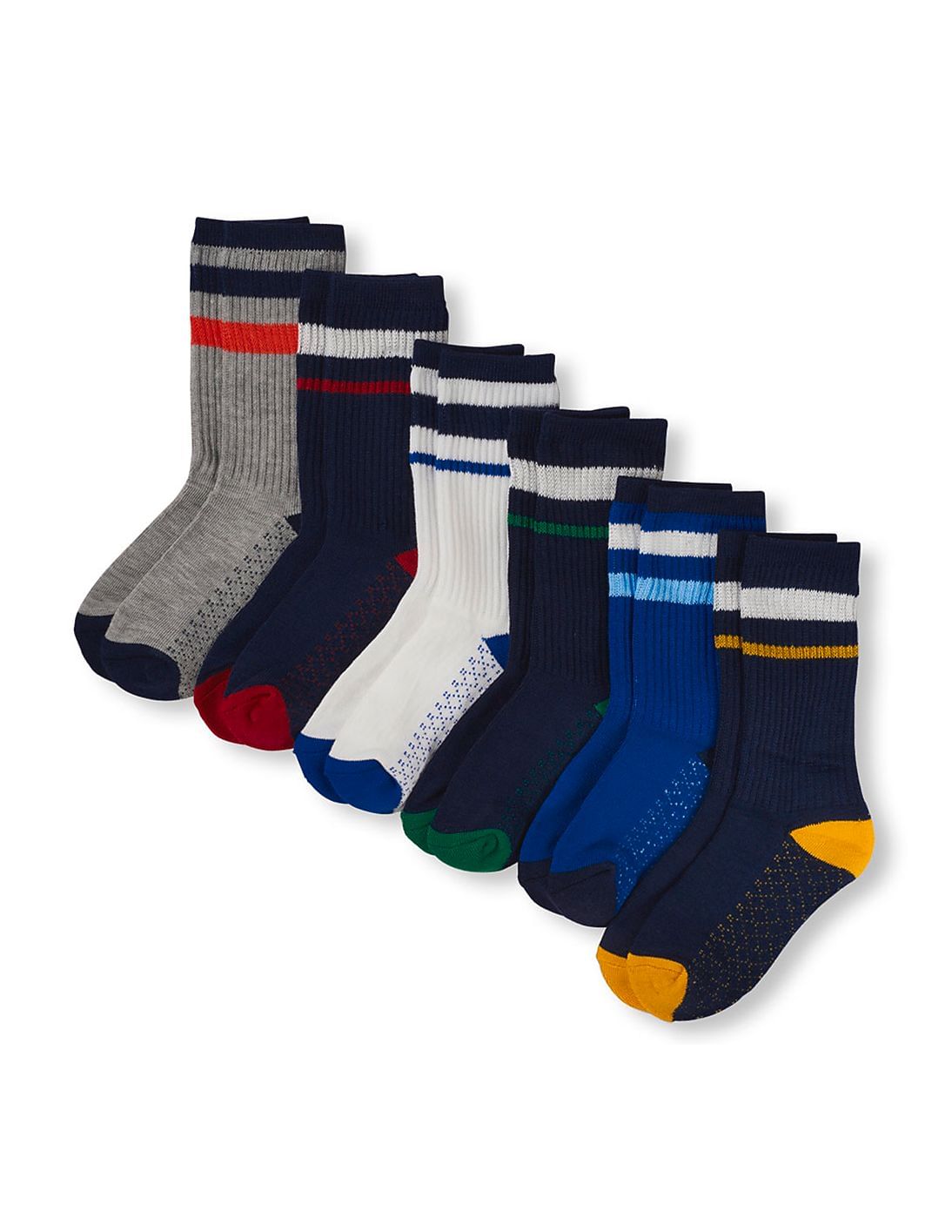 Buy The Children's Place Boys Boys Athletic Stripe Crew Socks Pack Of