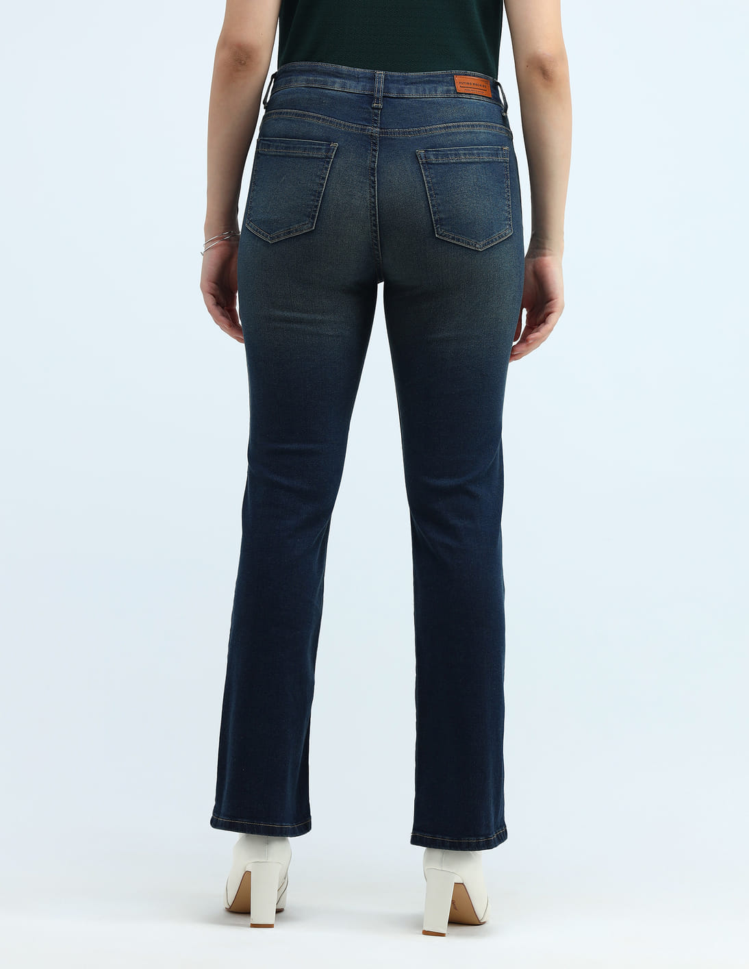 Womens Jeans Old Navy Kicker Bootcut Mid Rise High-Waisted Kicker