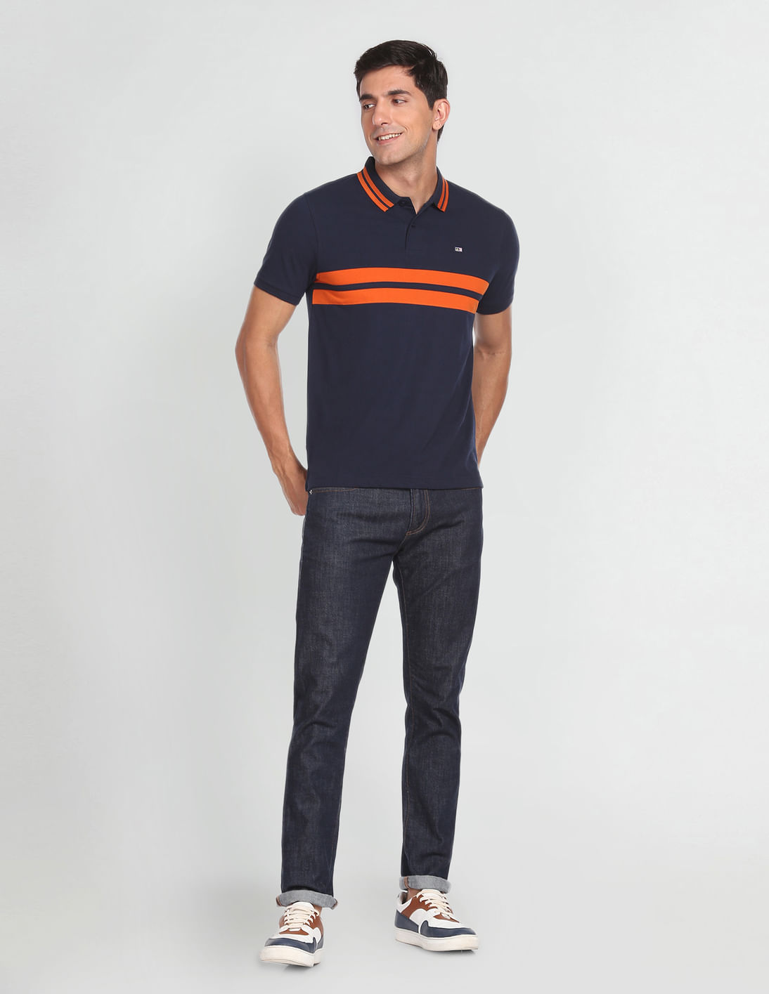 Buy Arrow Sports Horizontal Stripe Polo Shirt - NNNOW.com
