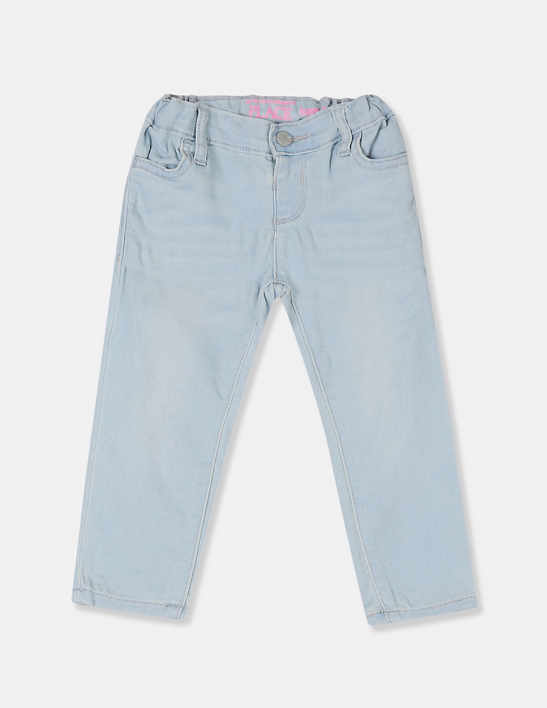 Buy The Children's Place Girls Girls Blue Super Skinny Fit Faded Jeans