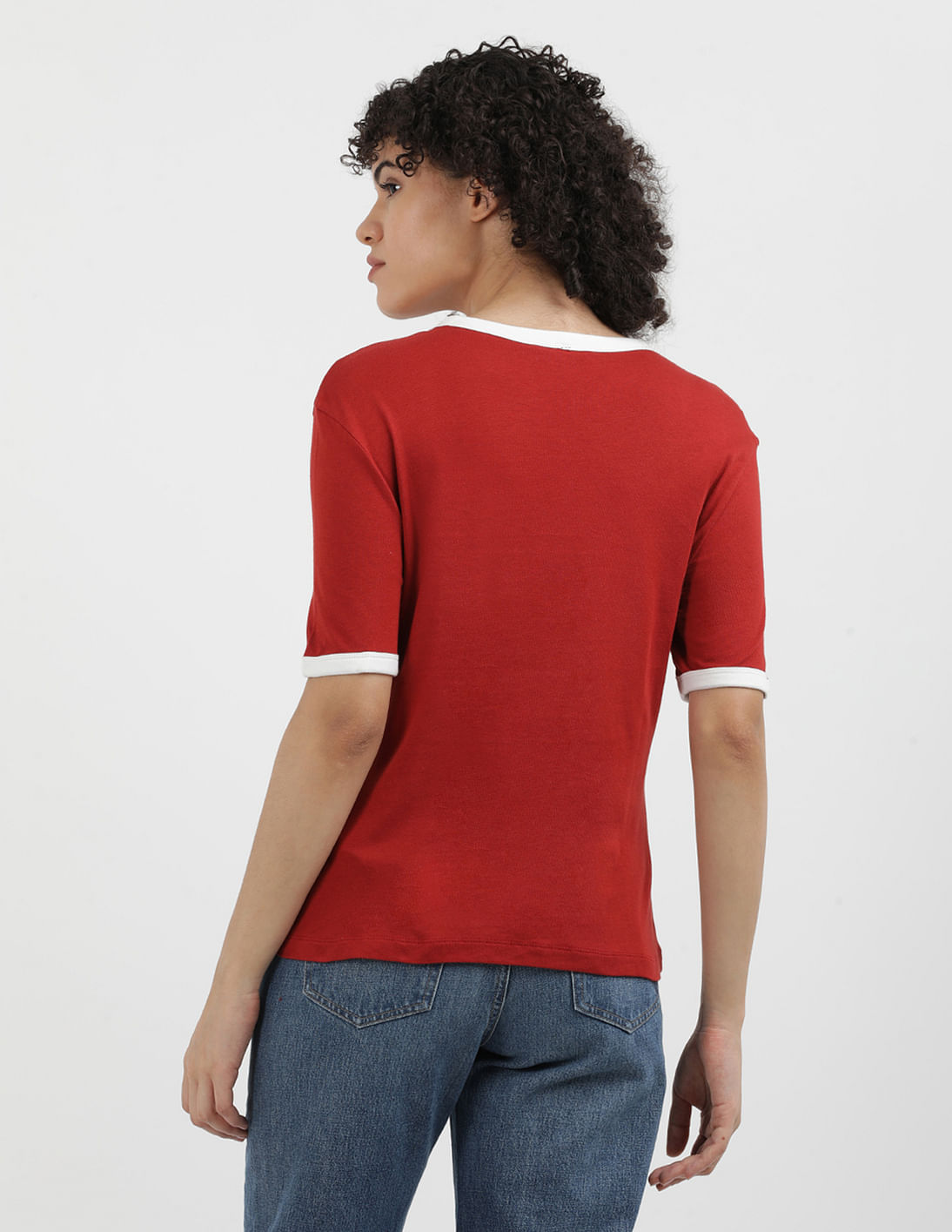 Buy Tommy Hilfiger Varsity Ringer Round Neck T-Shirt - NNNOW.com