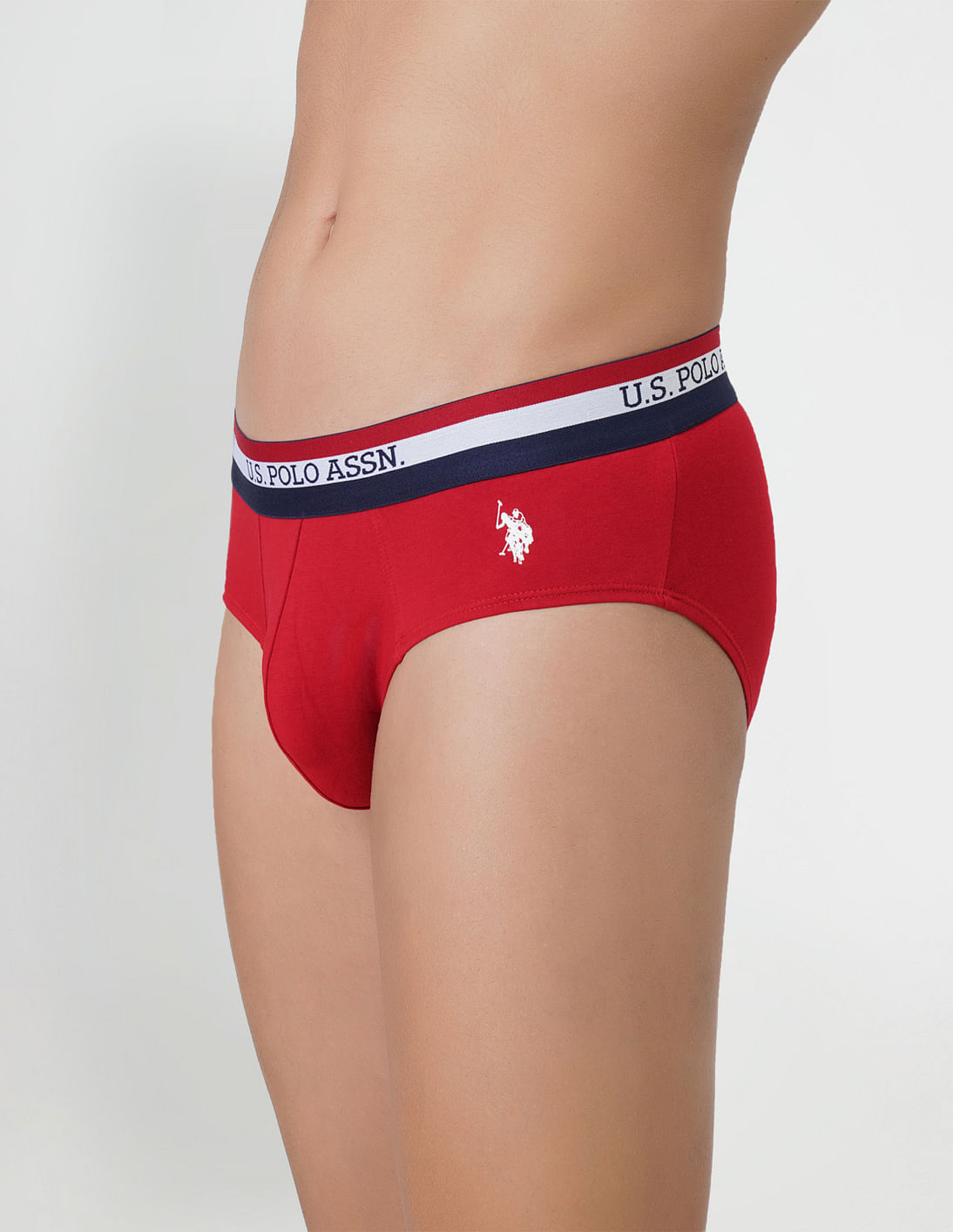 Buy USPA Innerwear Striped Waistband EB002 Briefs - Pack Of 2 - NNNOW.com