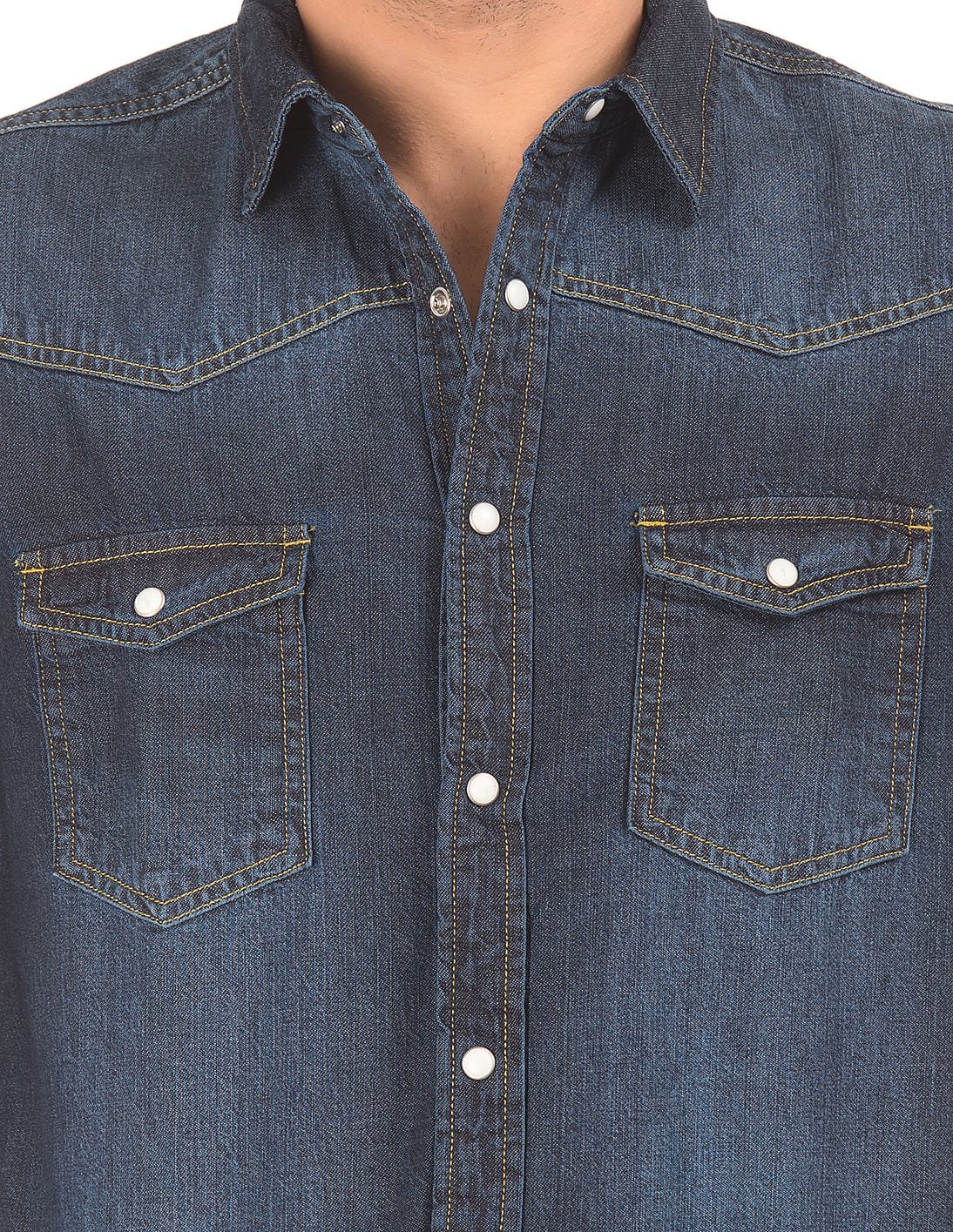 YOIKADAKADA2020SS Western Denim Shirt