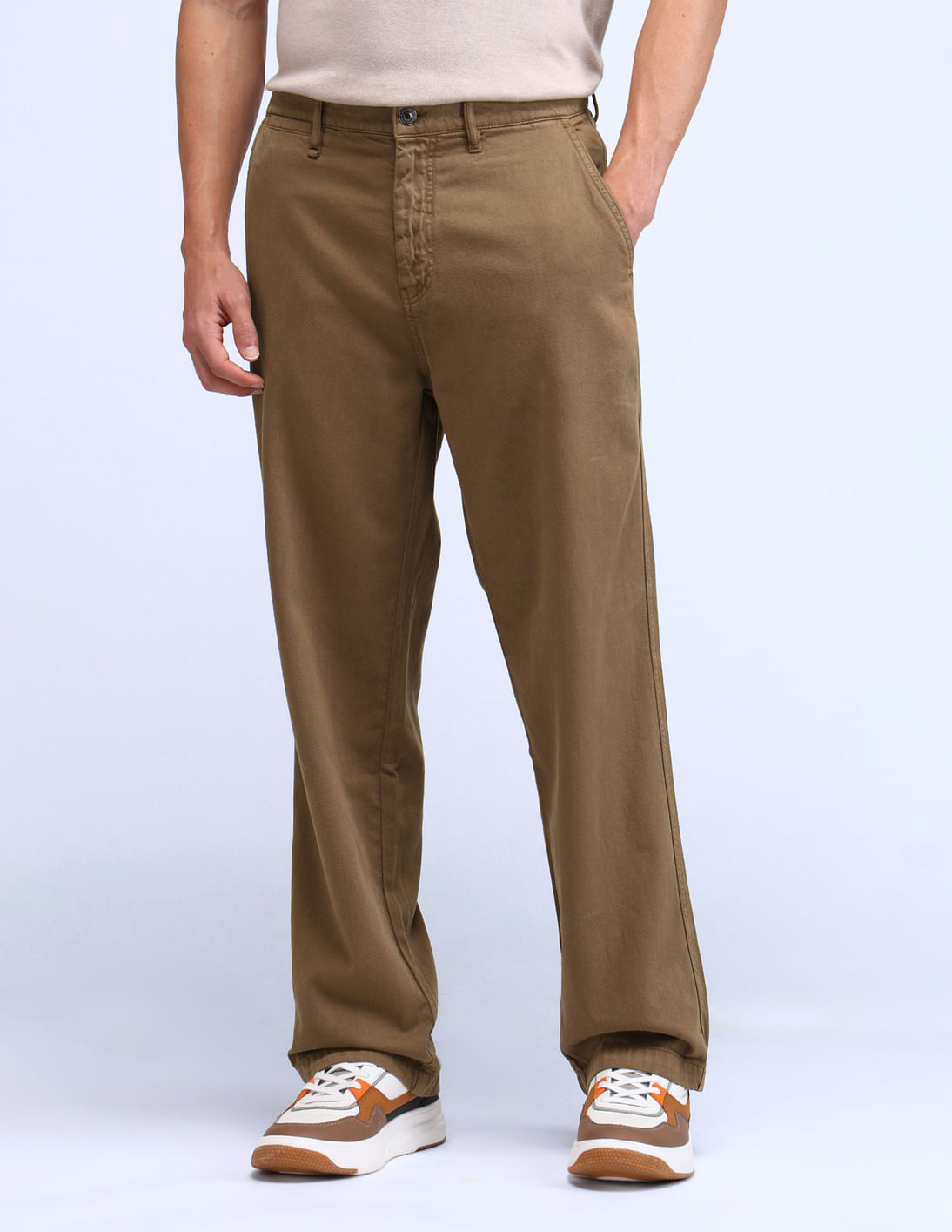 Buy Flying Machine Cobain 90'S Loose Fit Trousers - NNNOW.com