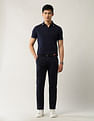 Arrow Sport Dobby Slim Fit Solid Chinos