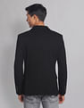 AD by Arvind Textured Slim Fit Knit Edit Blazer
