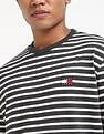 Tommy Hilfiger Logo Striped Regular-Fit Cotton T-Shirt