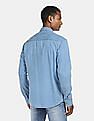 Flying Machine Spread Collar Denim Shirt
