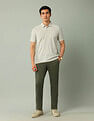 Arrow Textured Pure Cotton Polo Shirt