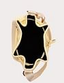 Tommy Hilfiger Solid Yellow Pu Bucket Bag