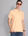 AD by Arvind Embroidered Logo Cotton Polo Shirt