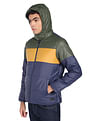 Flying Machine Colour Block Padded Hood Jacket