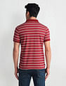 Arrow Sports Horizontal Stripe Cotton Polo Shirt