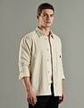 Tommy Hilfiger Solid Oversized Fit Cotton Shirt
