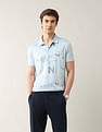 Arrow Newyork Typographic Printed Regular Fit Polo Shirt