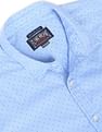 Flying Machine Barrel Cuff Geometric Print Shirt