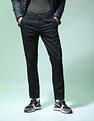 Flying Machine Twill Geometric Print Trousers