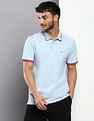 Calvin Klein Contrast Striped Cotton Polo Shirt