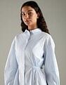 Tommy Hilfiger Cotton Spread Collar Shirt Dress