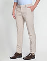 Arrow Geometric Dobby Smart Flex Formal Trousers