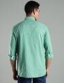 Tommy Hilfiger Solid Regular Fit Linen Shirt