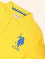U.S. Polo Assn. Brazil Flag Appliqued Pique Polo Shirt