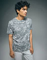 Flying Machine Crew Neck Tropical Print T-Shirt