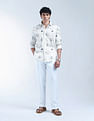 Flying Machine Floral Printed Color Of Home Shirt