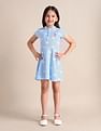 U.S. Polo Assn. Kids Girls Floral A-line Dress