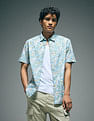 Flying Machine Tropical Print Slim Fit Shirt